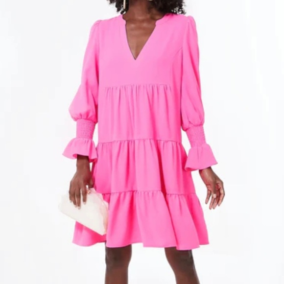 Pomander Place Kenzo Dress-Electric Pink-Women’s XS-Summer-Spring-Wedding-NEW - Picture 1 of 13